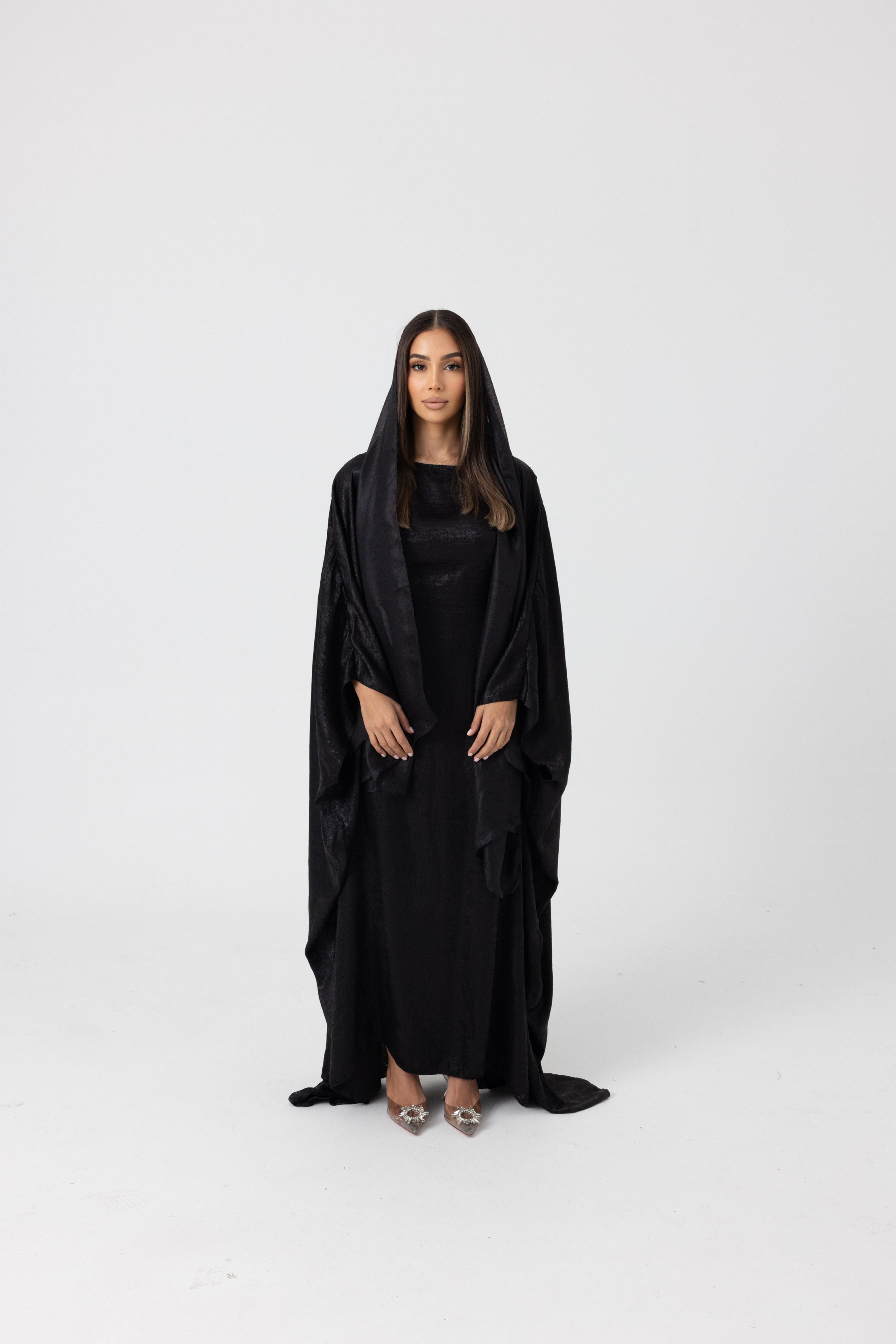 METALLIC BUTTERFLY ABAYA