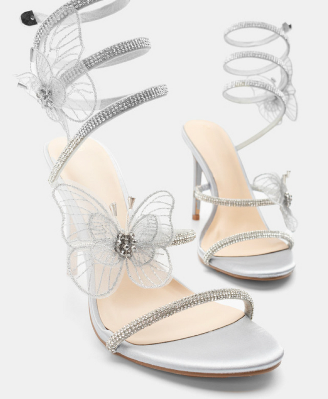Míray Butterfly Heel- Silver