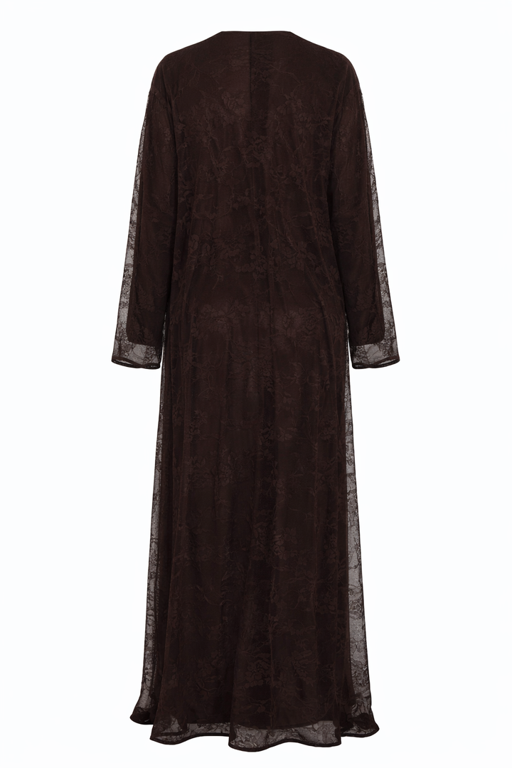 Truffle Lace Abaya Set