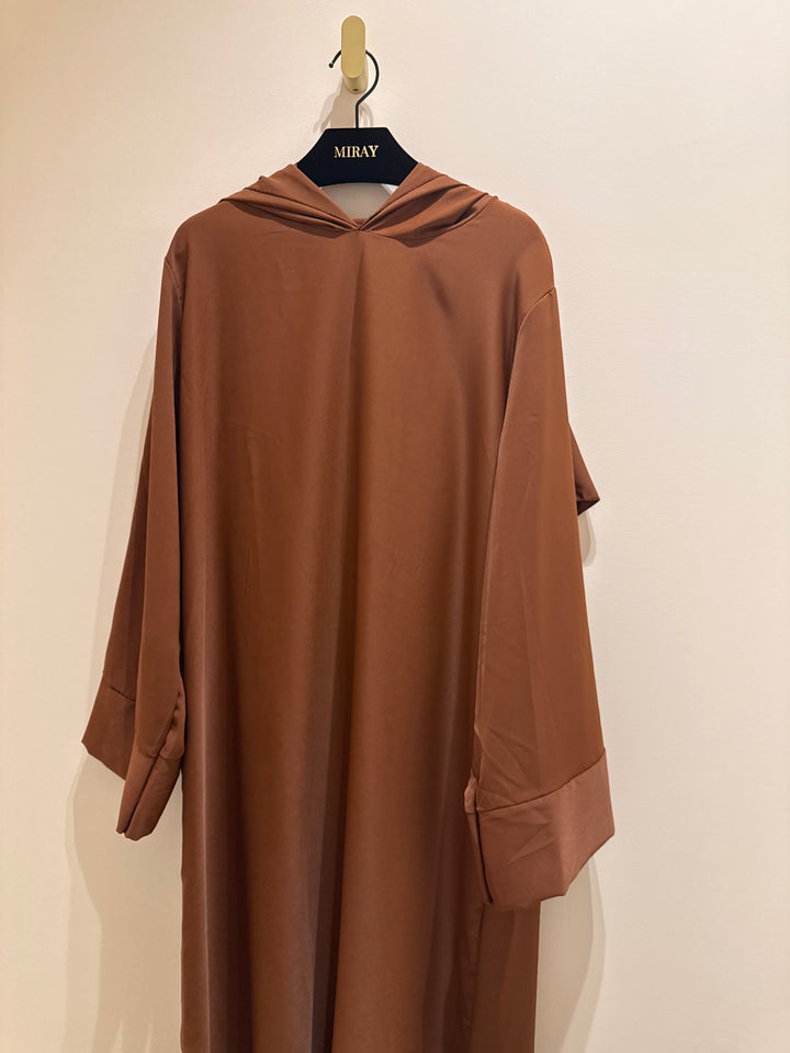 Butter Abaya Dress (Attached Hijab)