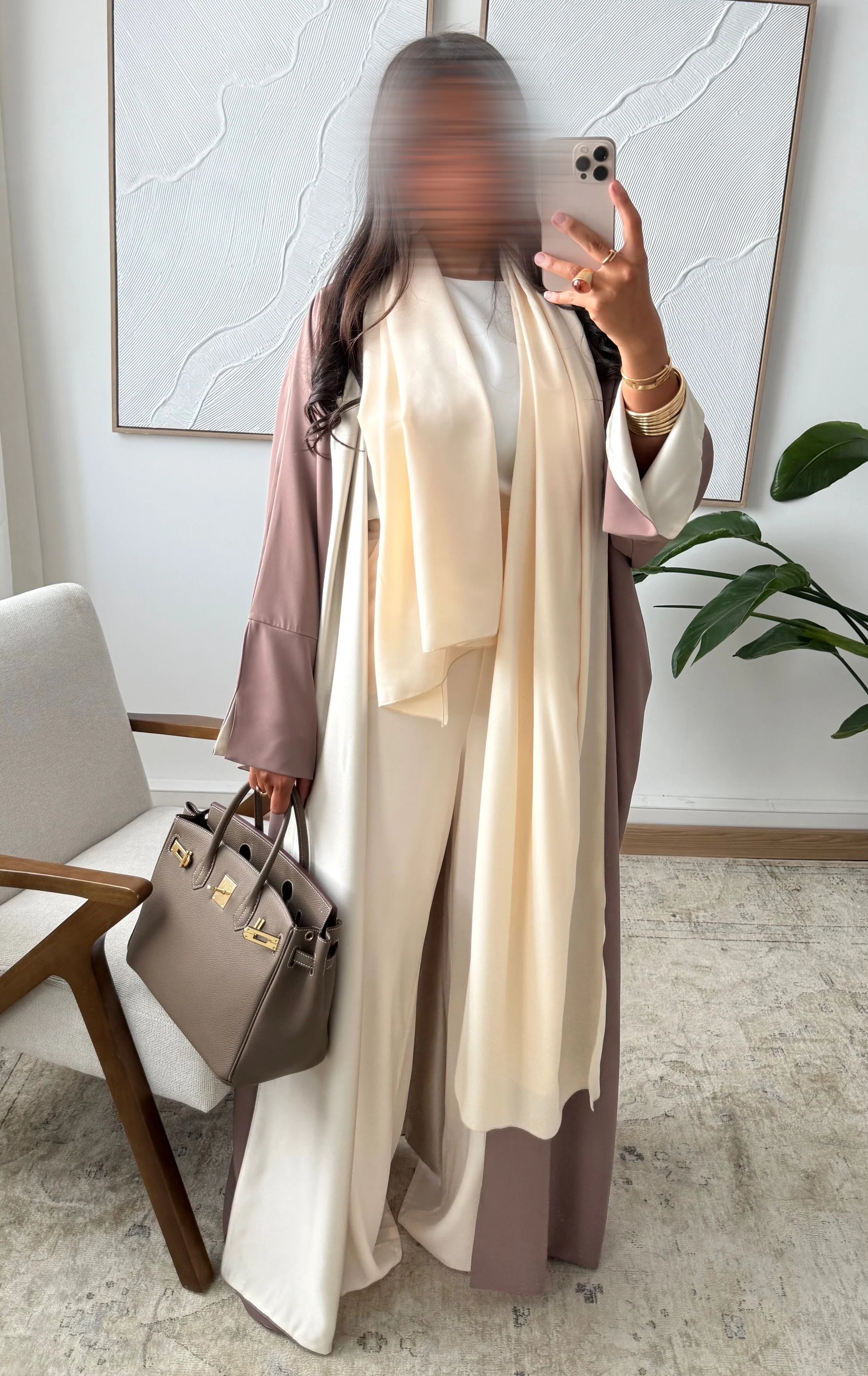 Silk Reversible Abaya