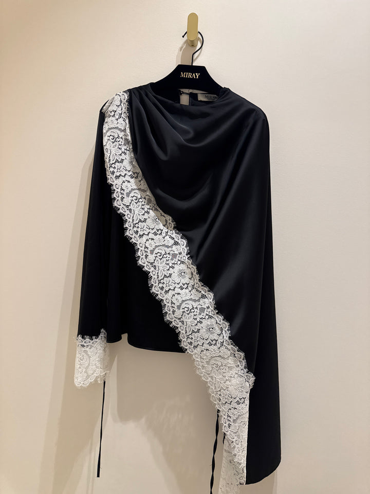 Asymmetrical Vintage Lace Top