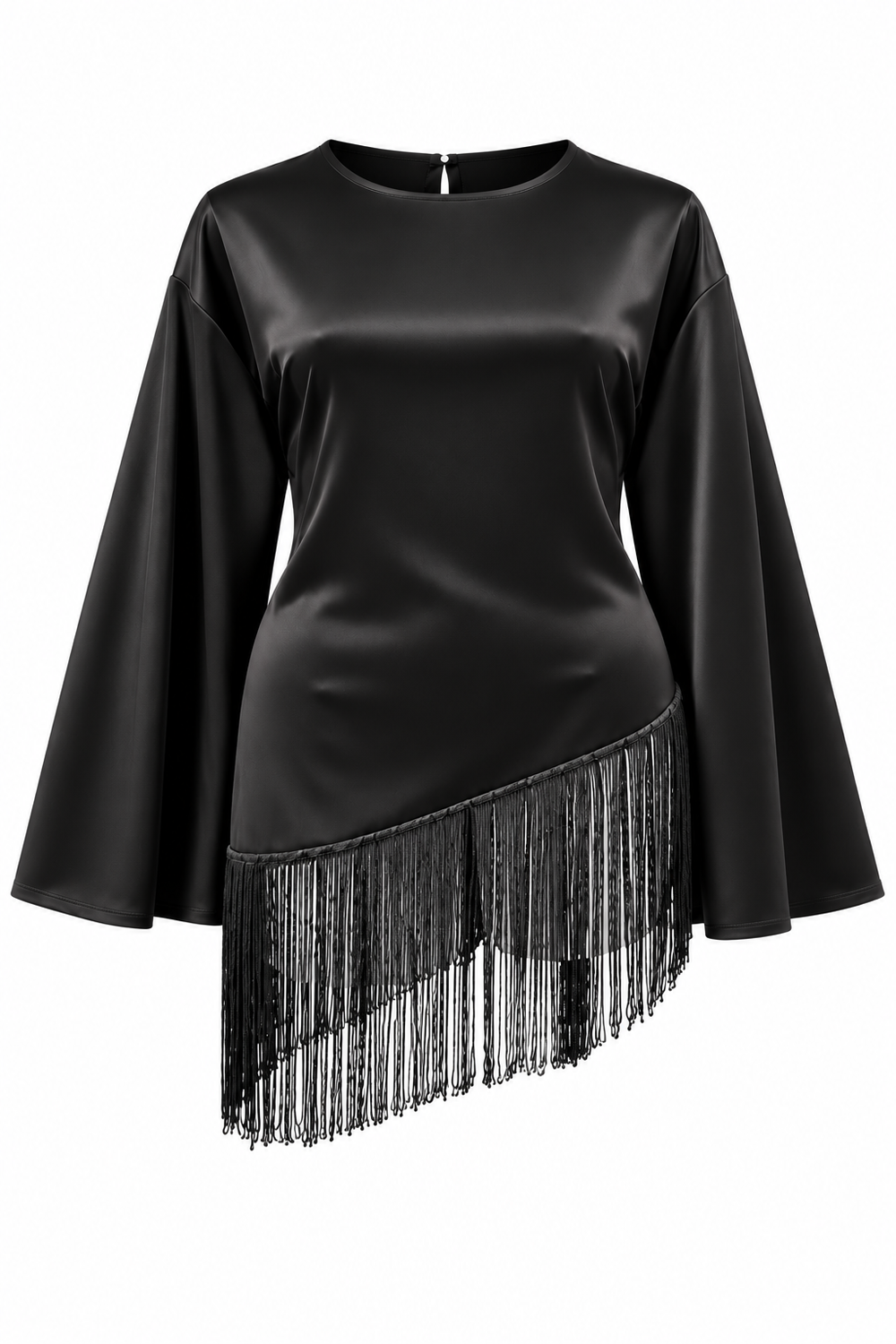 Fera Fringe Top (PRE-ORDER) — Black