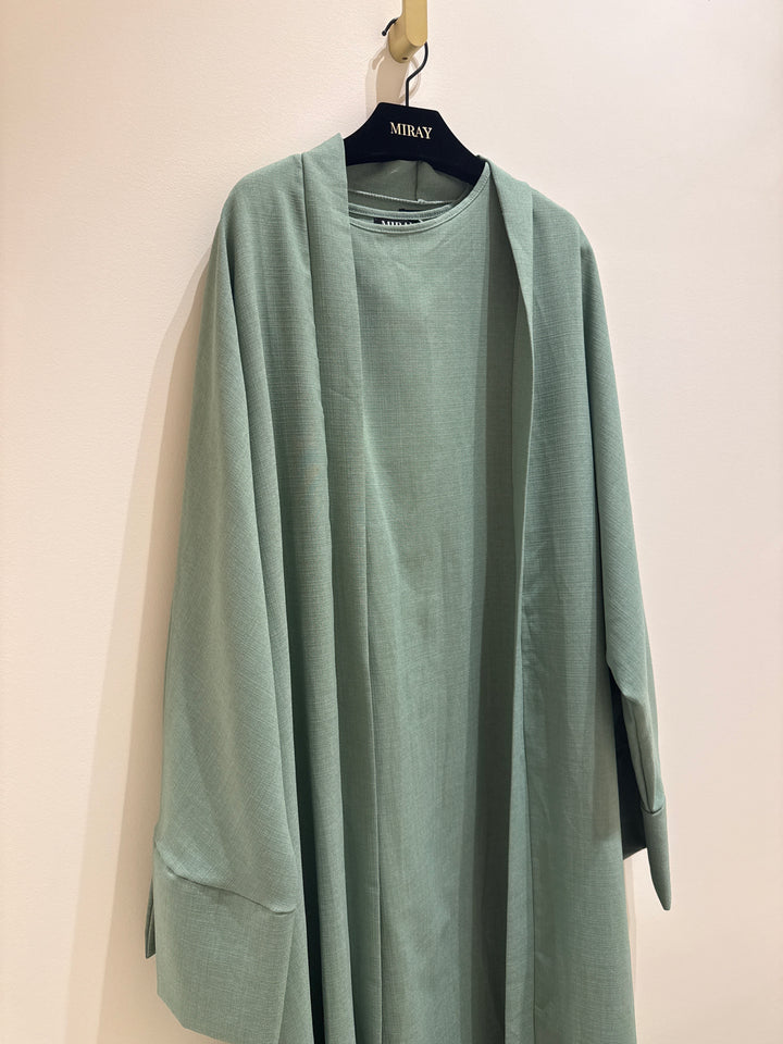 Linen 2 piece Abaya (Oversized)