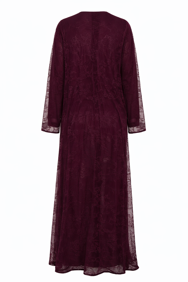 Truffle Lace Abaya Set