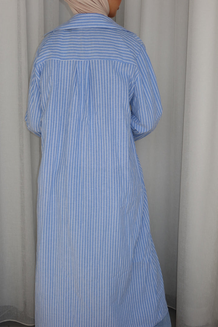 Riviera Striped Shirt Dress