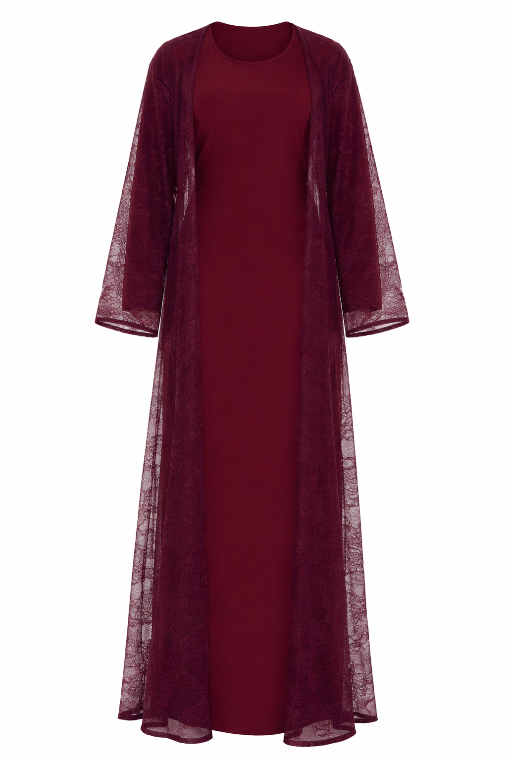 Truffle Lace Abaya Set