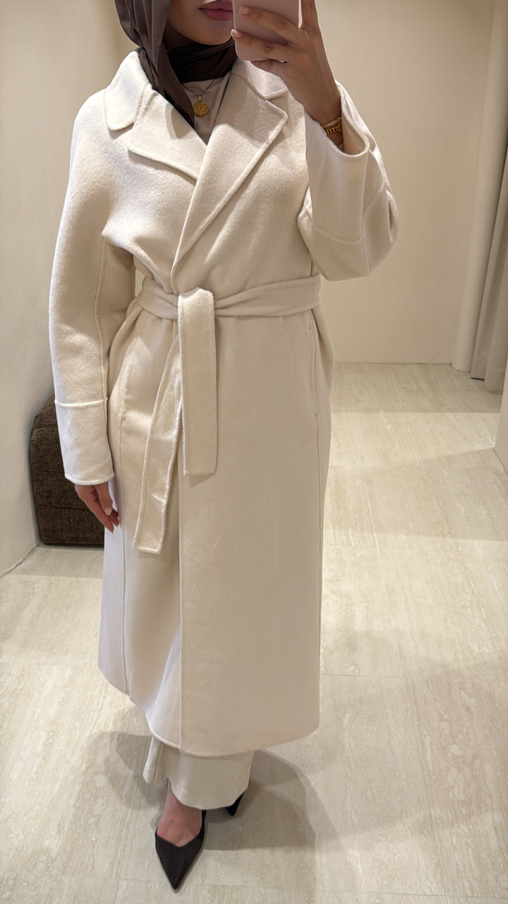 Prague Wool Blend Wrap Coat