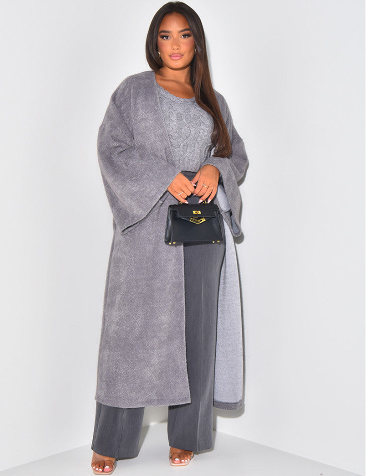 OVERSIZED VELVET COAT