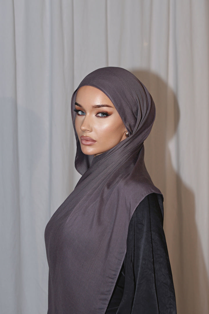 Modal Hijab + Matching Cap