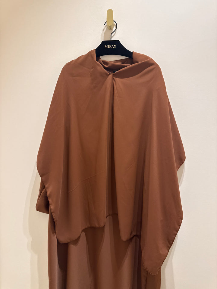 Butter Abaya Dress (Attached Hijab)