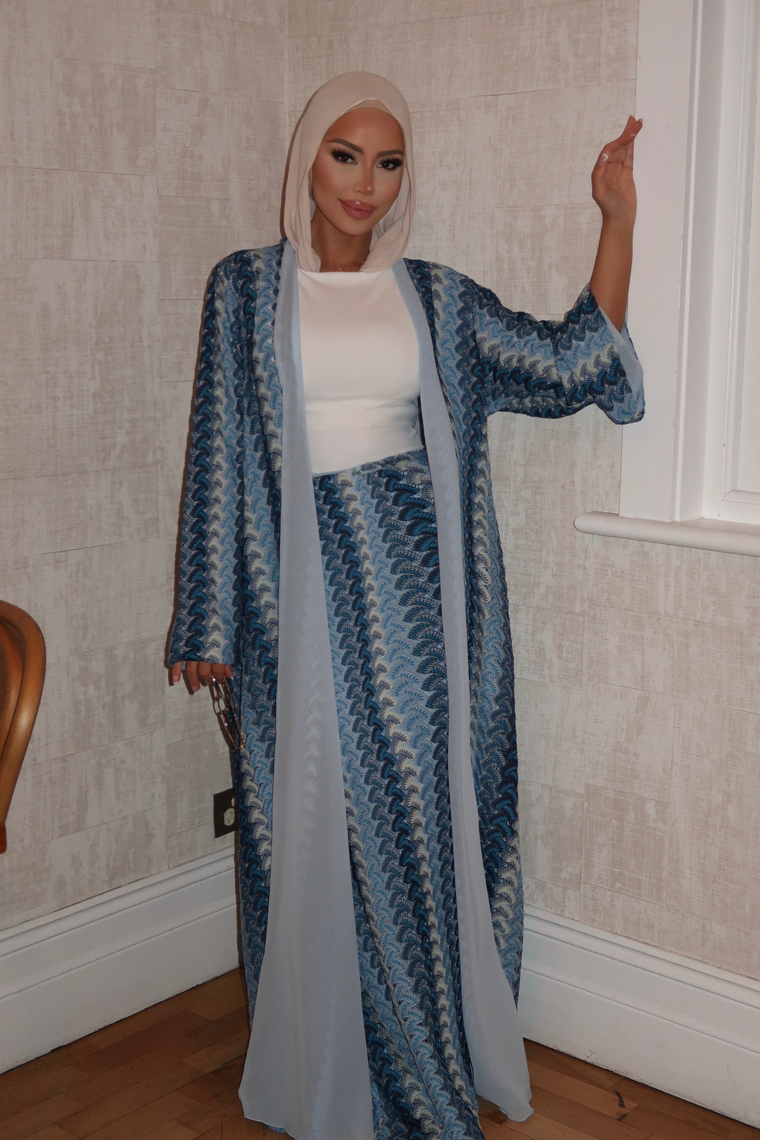 Bleu Riviera Abaya (PRE-ORDER)