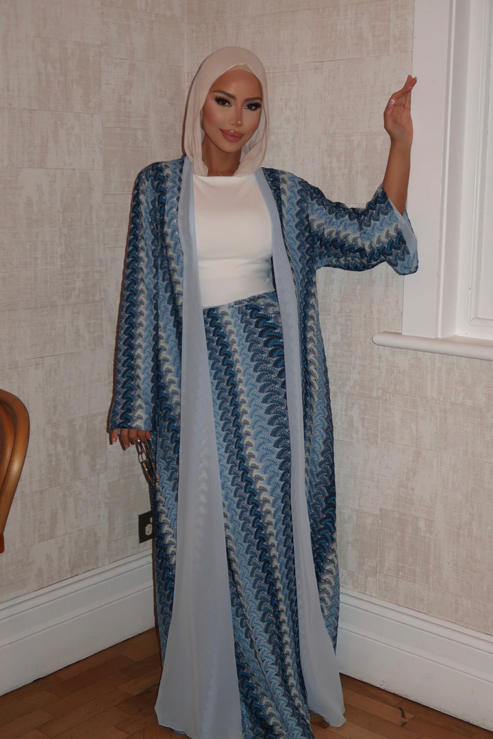 Bleu Riviera Abaya (PRE-ORDER)