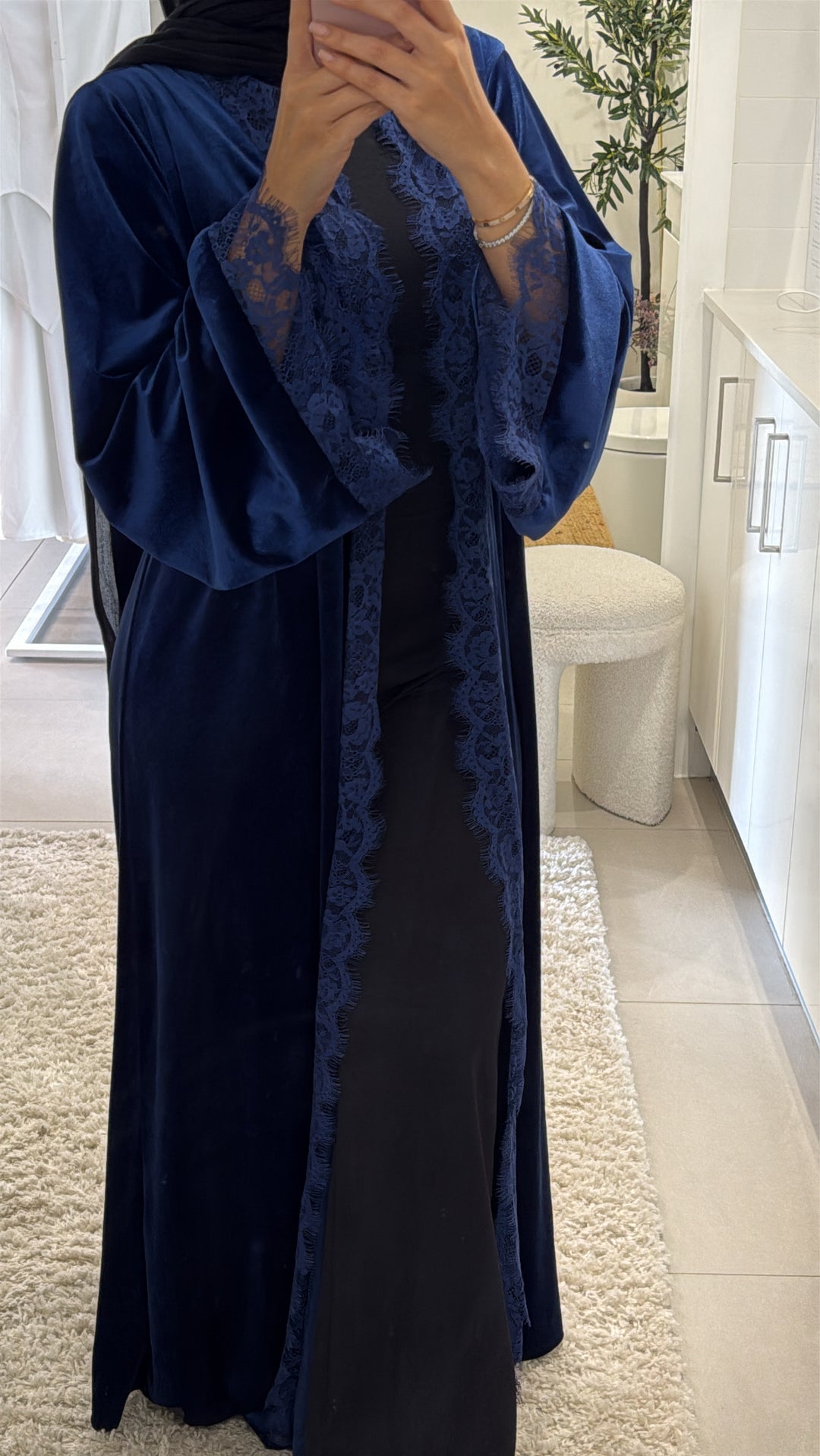 Velvet and Vine Lace Abaya