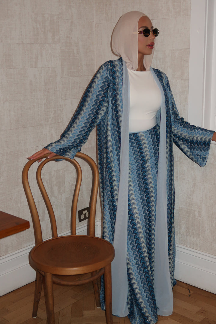 Bleu Riviera Abaya (PRE-ORDER)