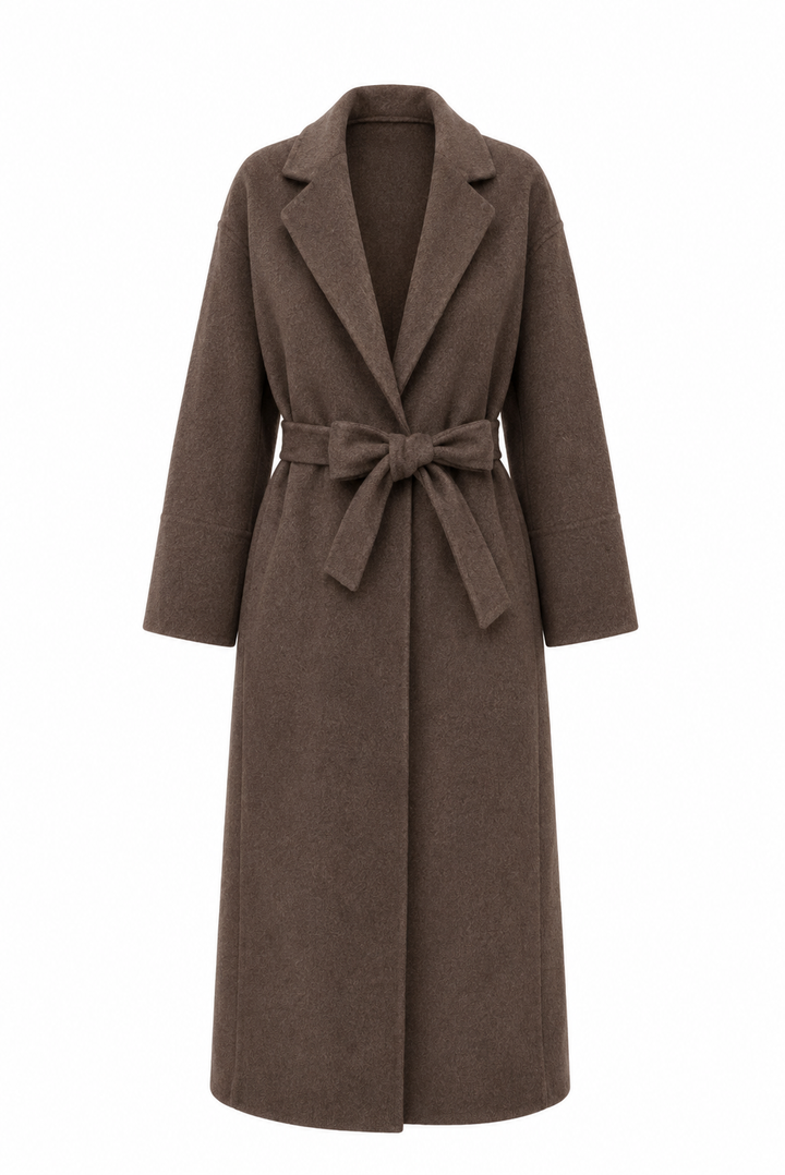 Prague Wool Blend Wrap Coat