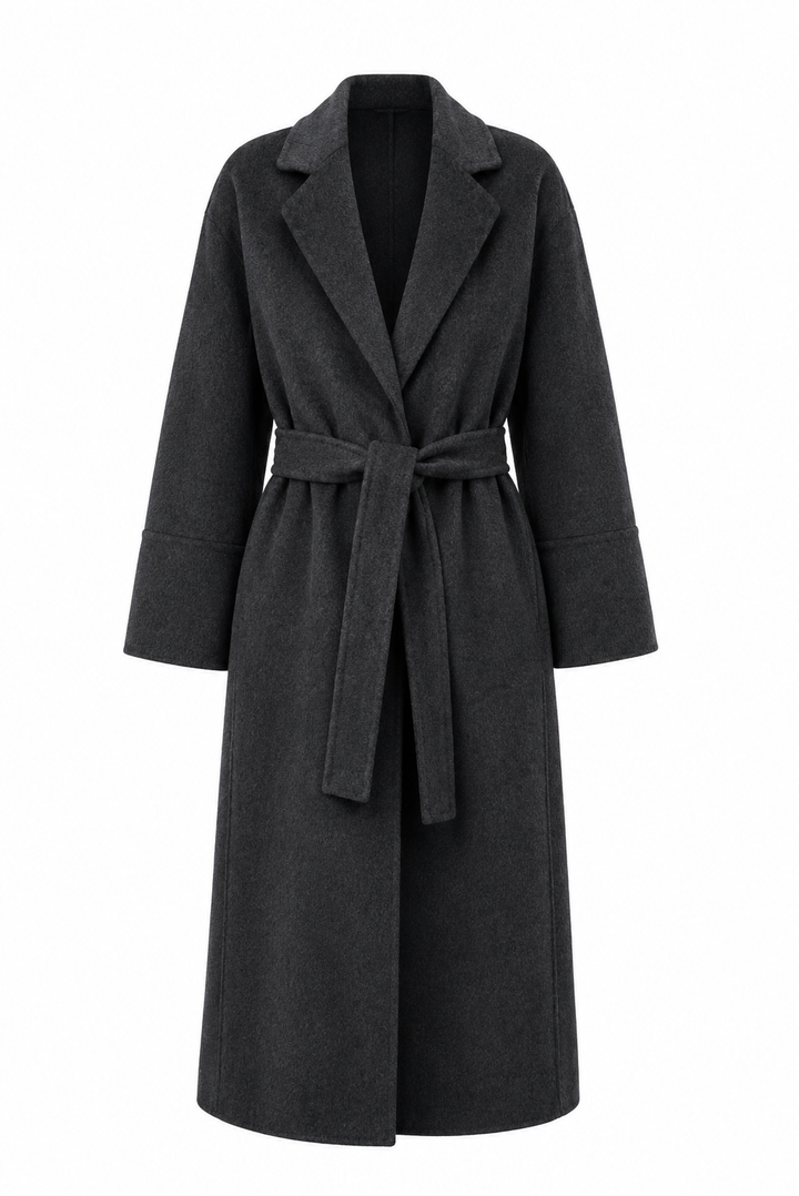 Prague Wool Blend Wrap Coat