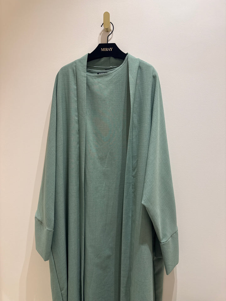 Linen 2 piece Abaya (Oversized)