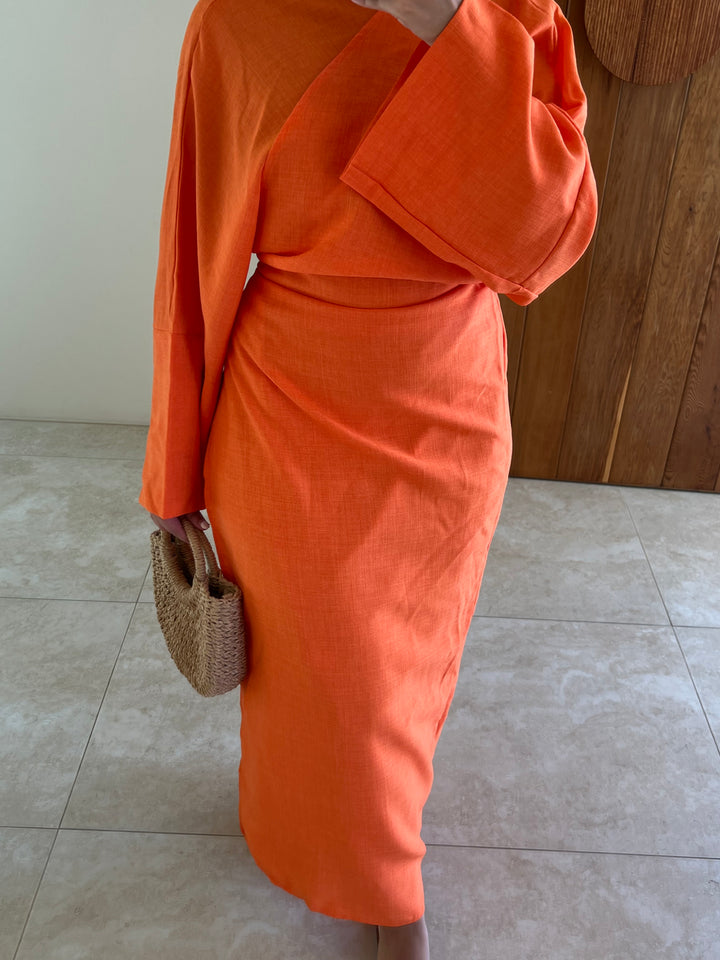 Hermès Linen Wrap Dress