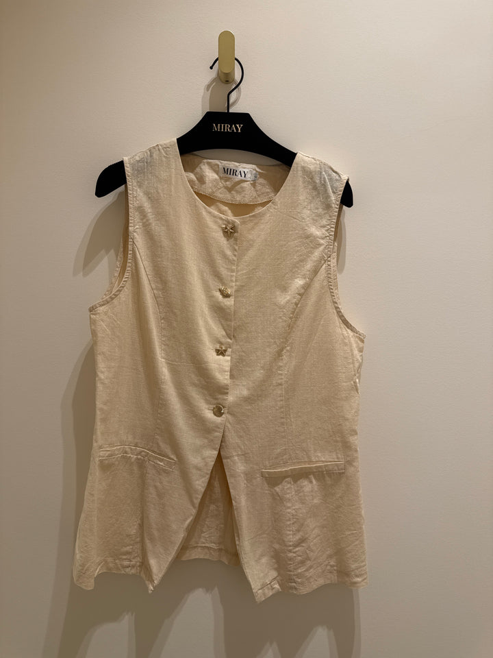 Beach Linen Vest