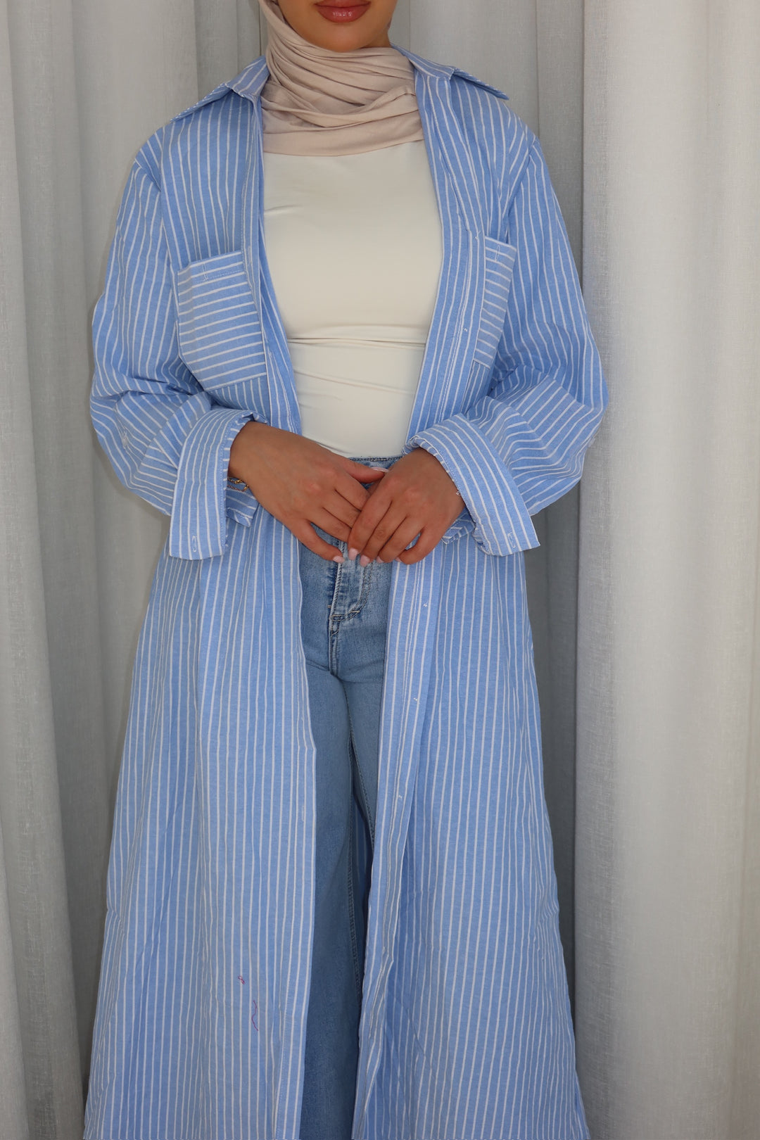 Riviera Striped Shirt Dress