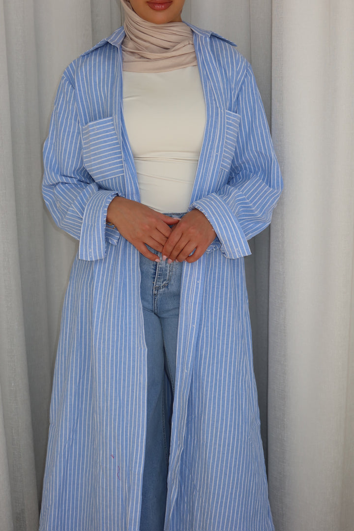 Riviera Striped Shirt Dress