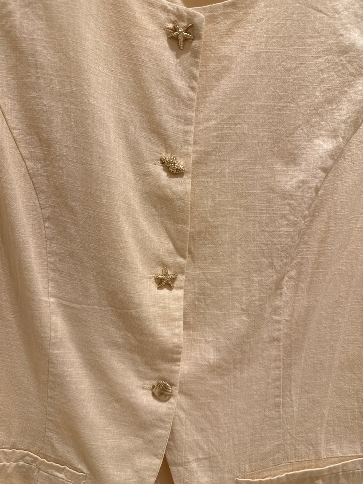 Beach Linen Vest
