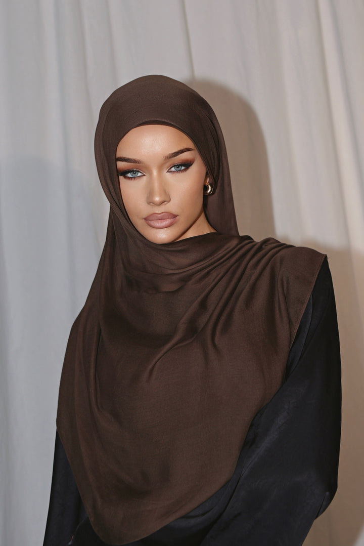 Modal Hijab + Matching Cap