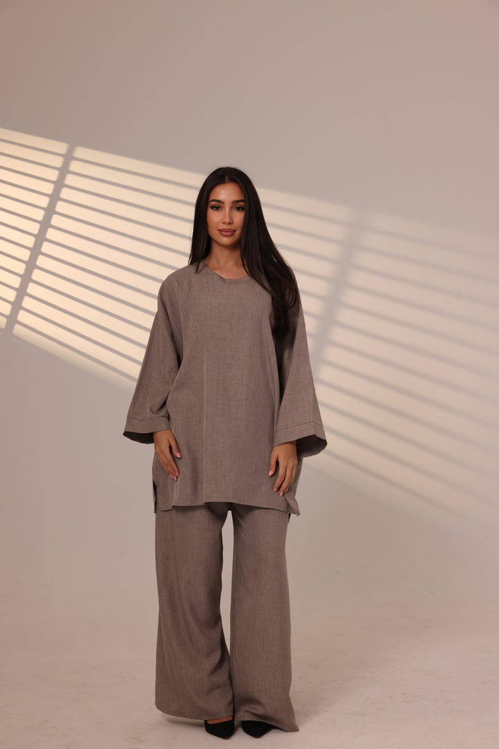 Coco Linen Open Abaya Only