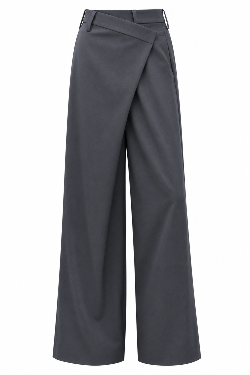 Elara Crossover Pants — Charcoal Grey