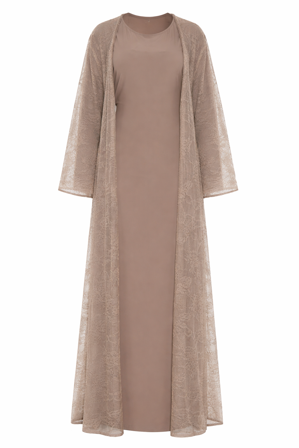 Truffle Lace Abaya Set