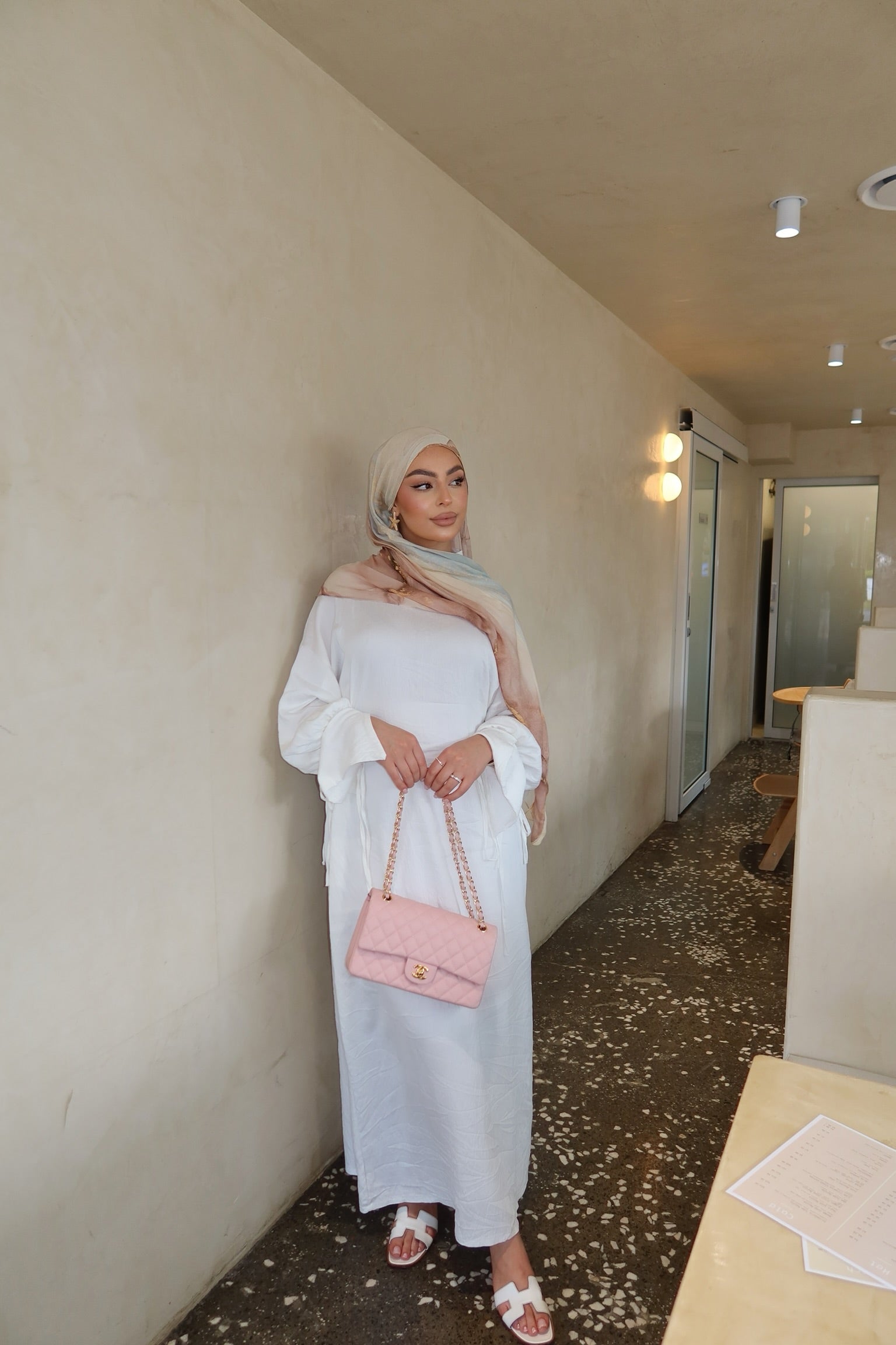 Blush Linen Dress