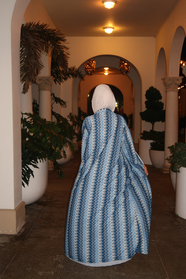 Bleu Riviera Abaya (PRE-ORDER)