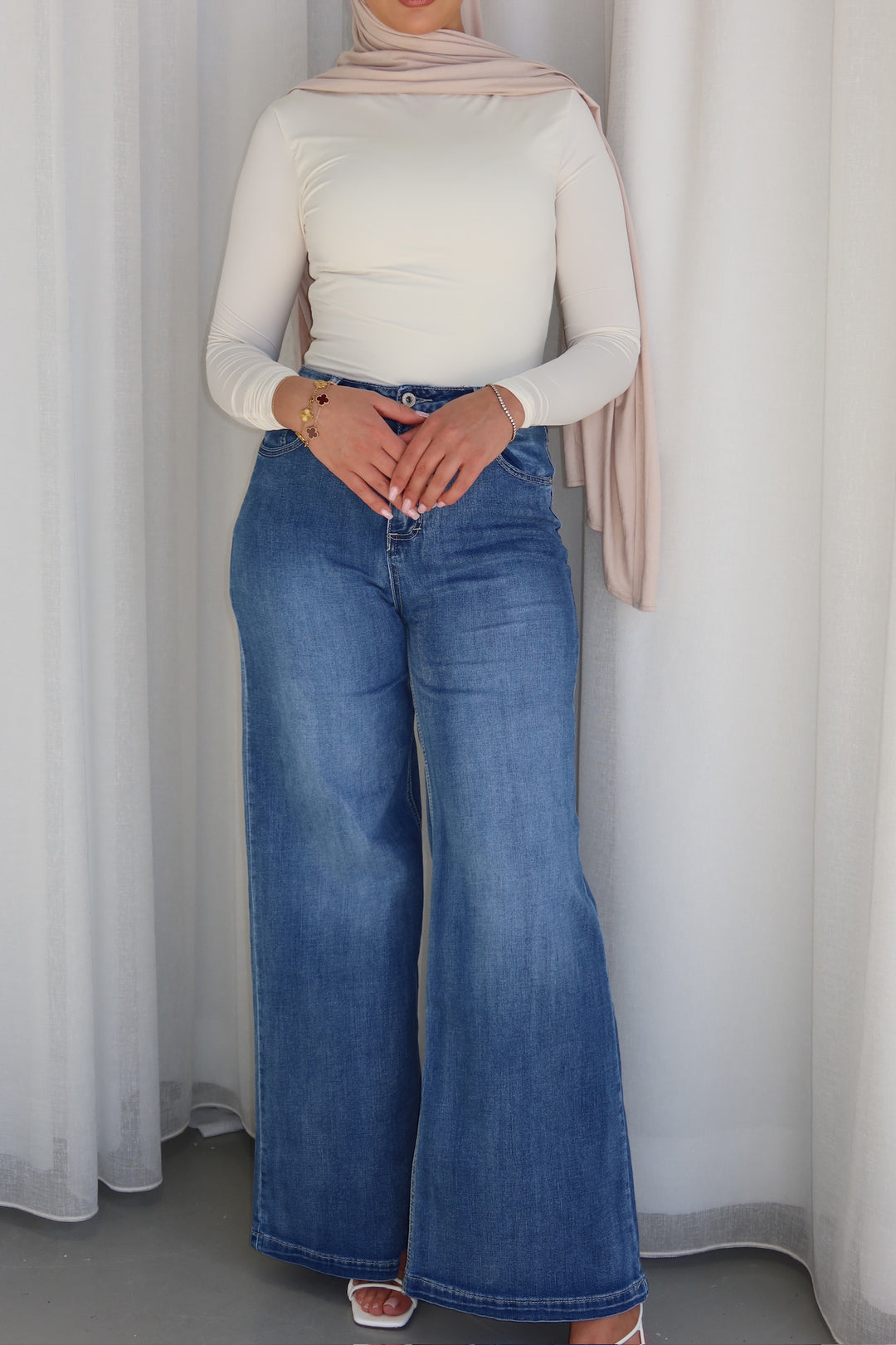 Ultra-Wide Stretchy Jeans