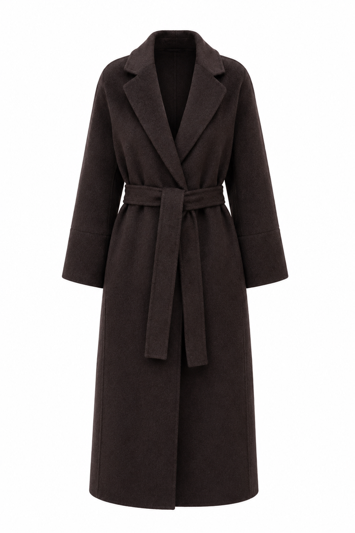 Prague Wool Blend Wrap Coat