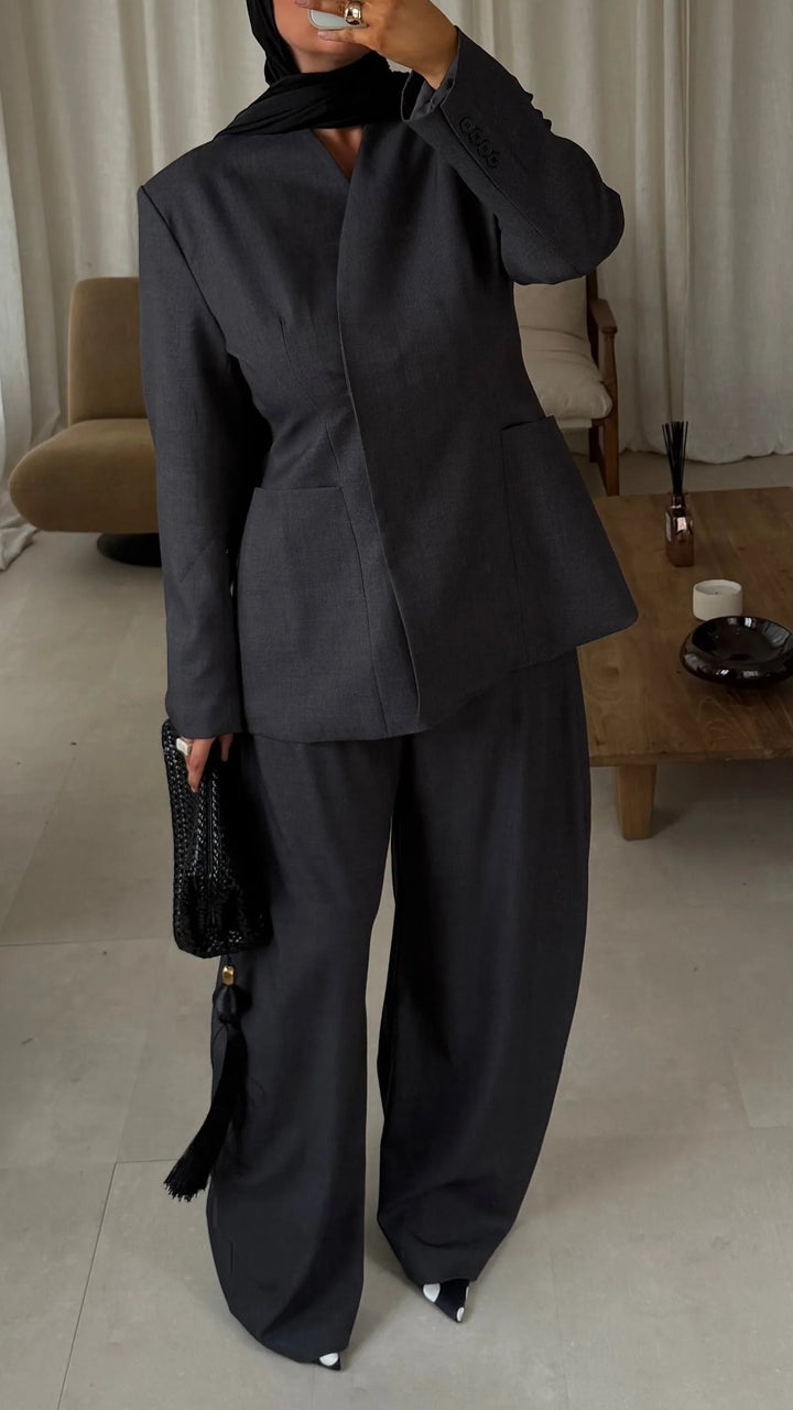 Eliz-Mae Cinched Blazer