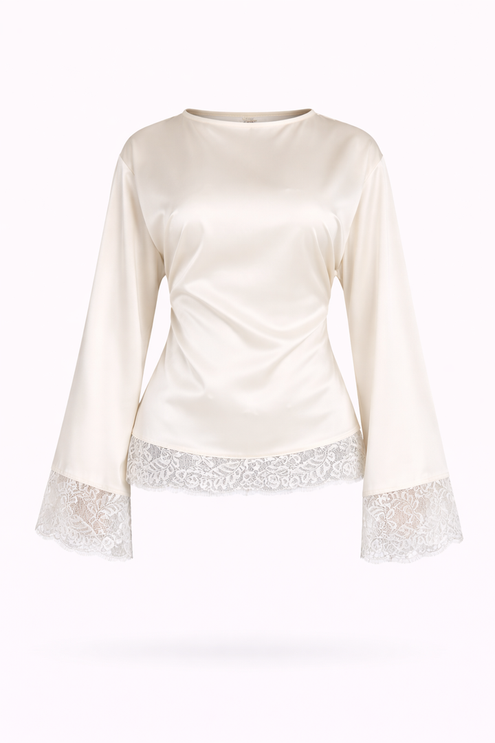 Starlight Lace Satin Top