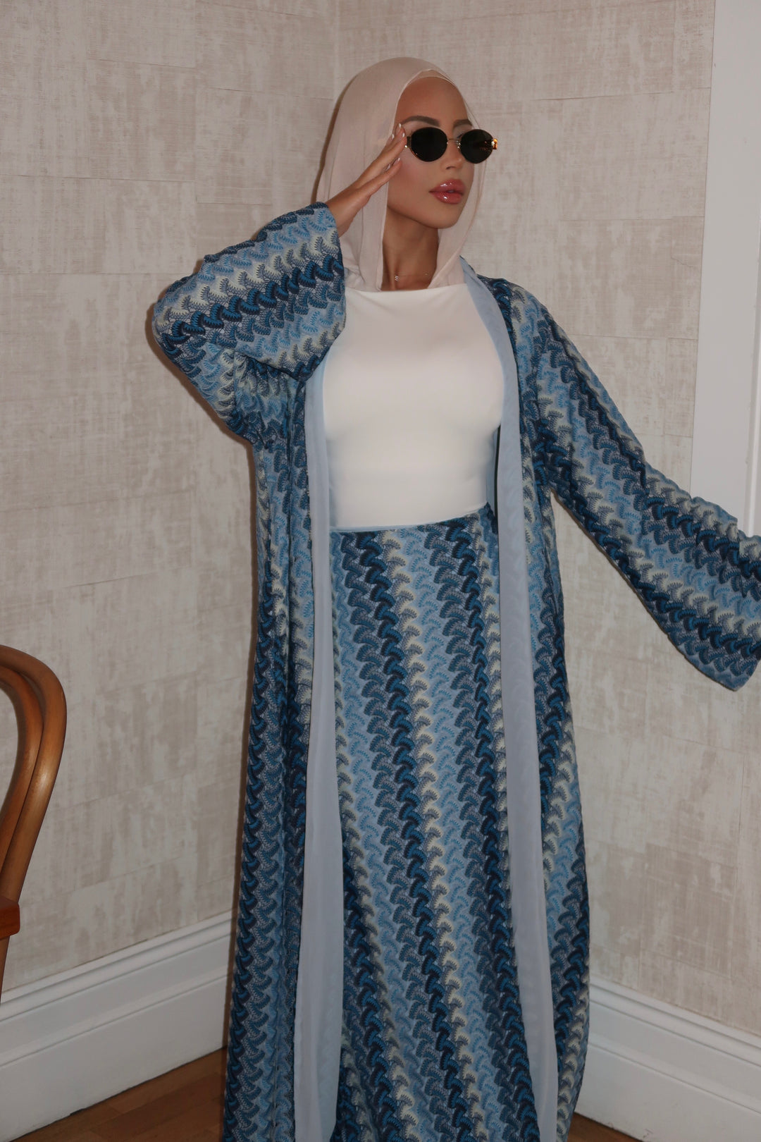Bleu Riviera Abaya (PRE-ORDER)