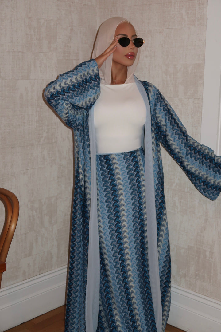 Bleu Riviera Abaya (PRE-ORDER)