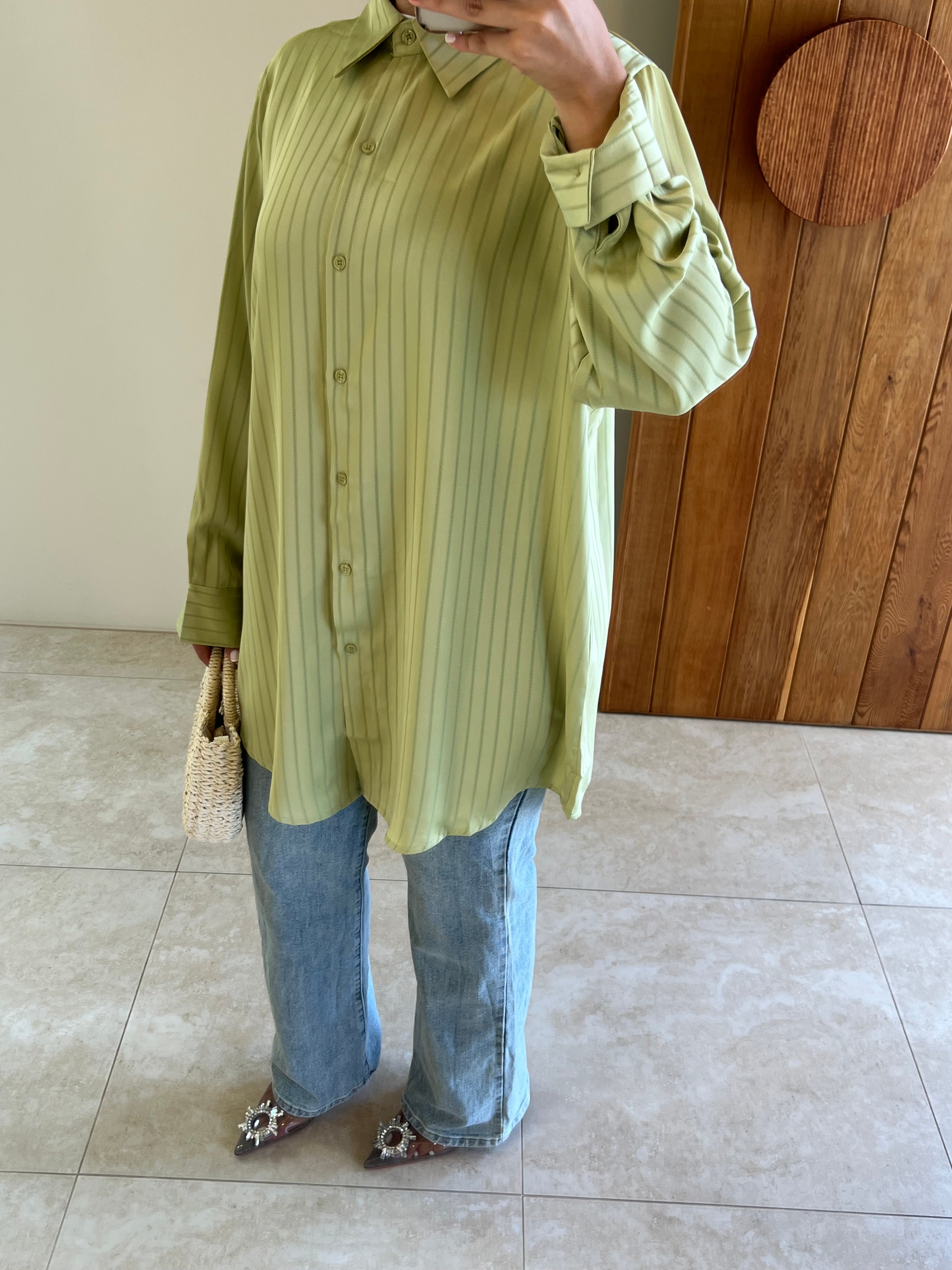 Satin Striped Shirt