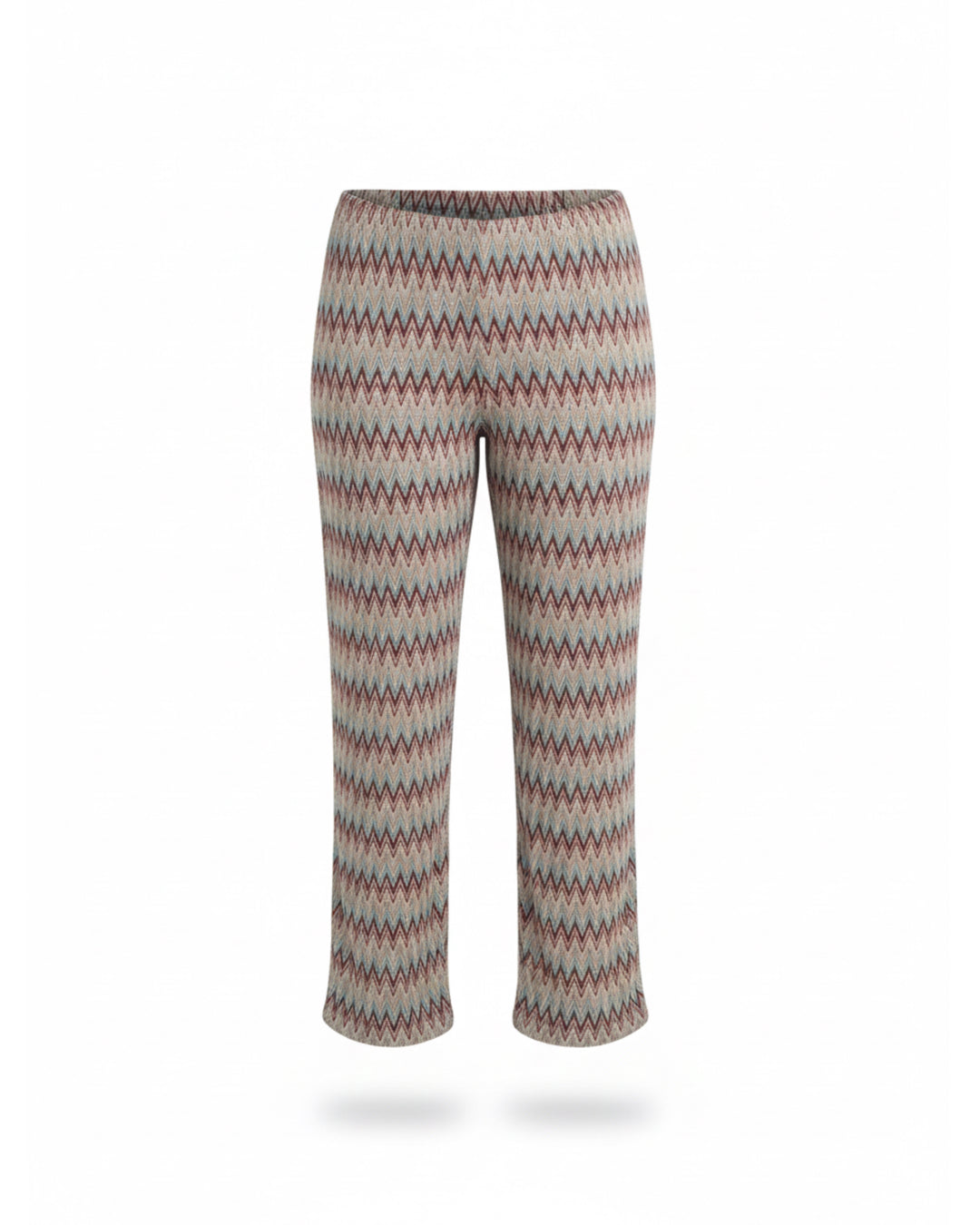 Marron Zig-Zag Pants