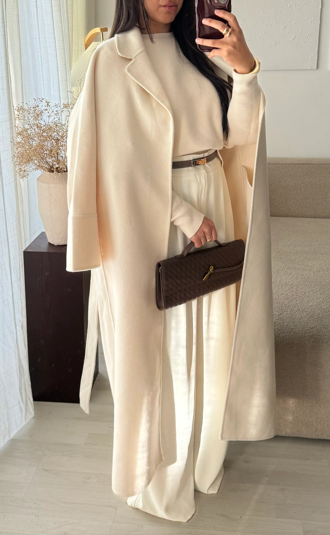 Prague Wool Blend Wrap Coat