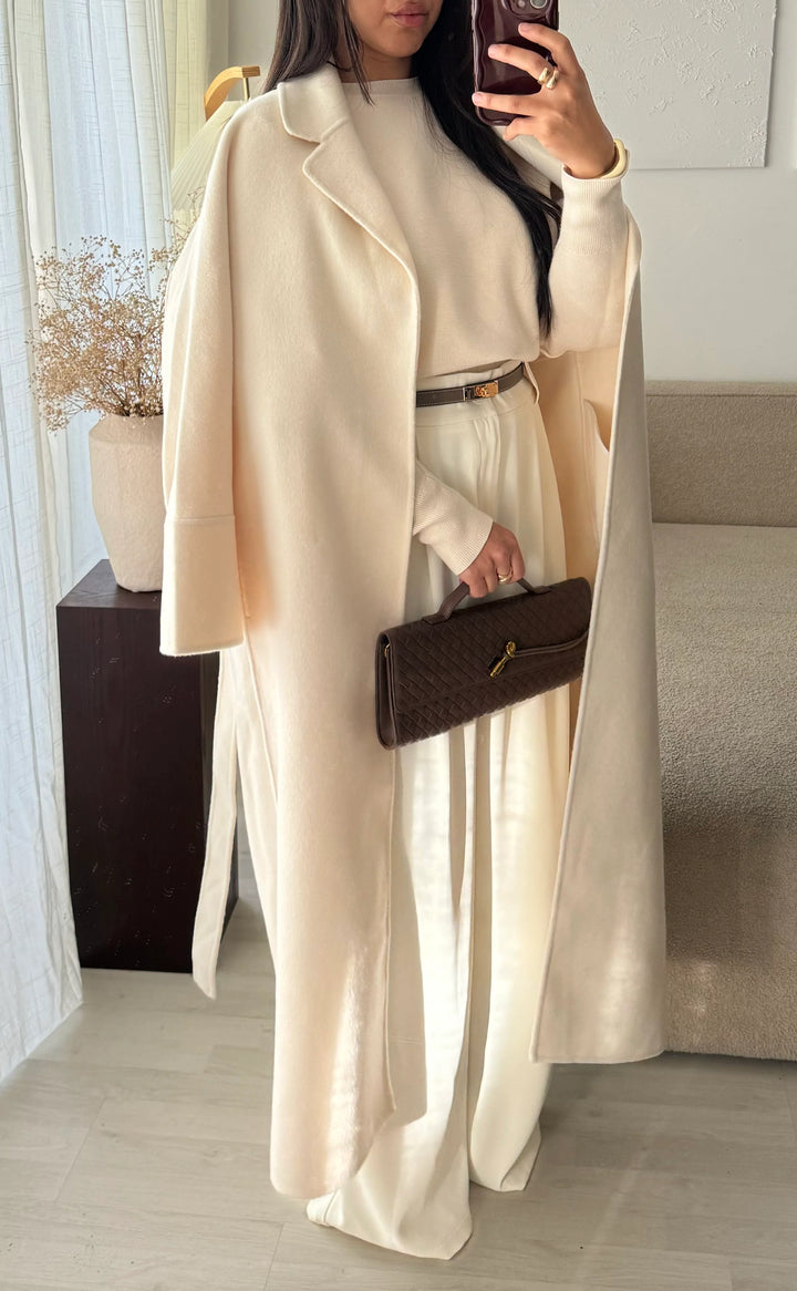 Prague Wool Blend Wrap Coat