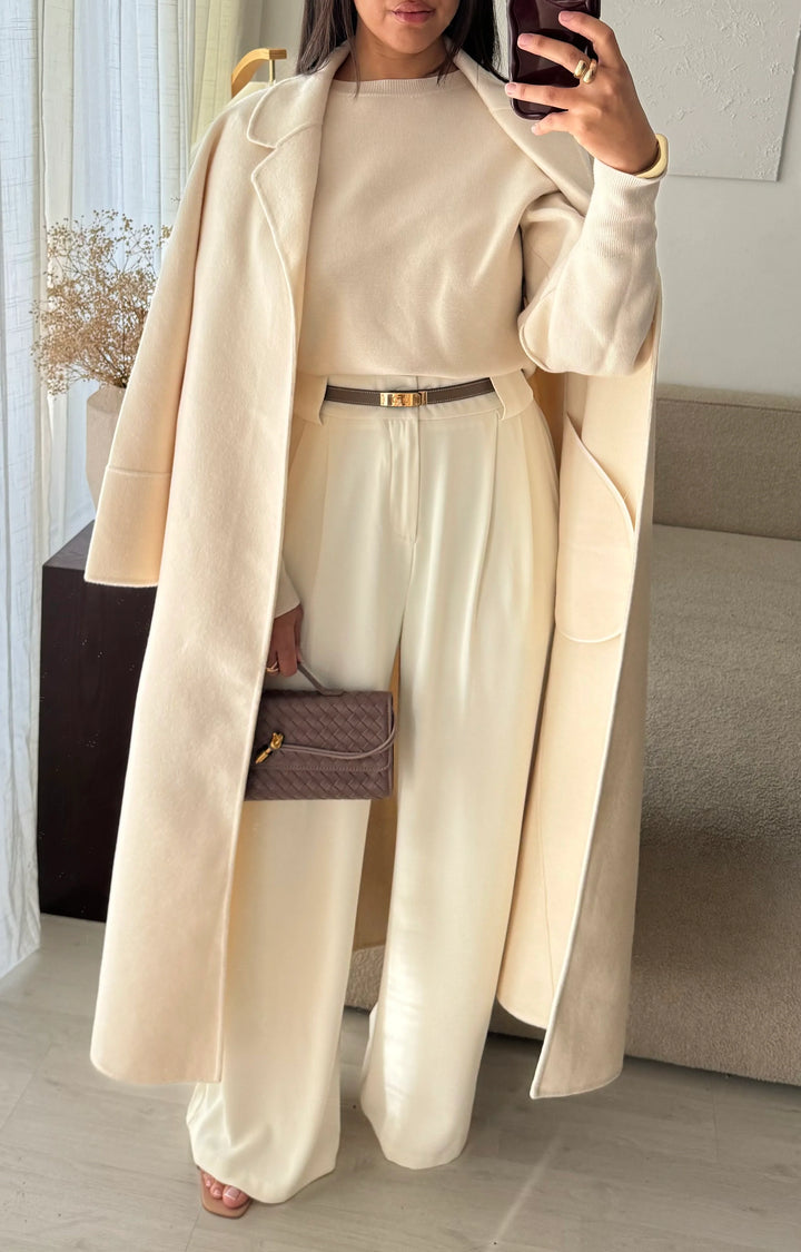 Prague Wool Blend Wrap Coat