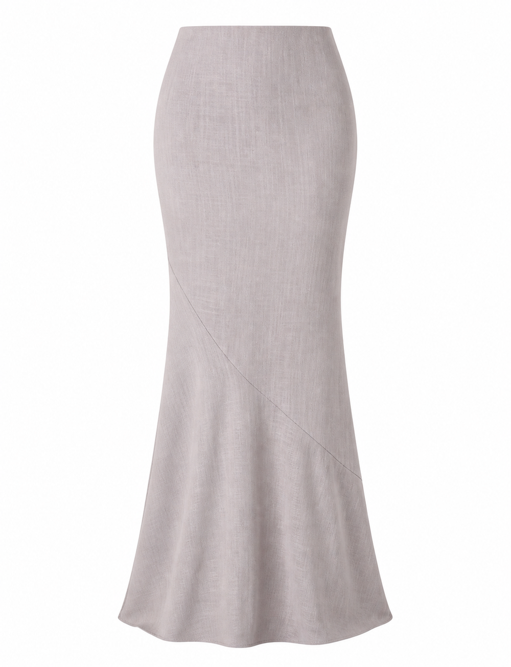 Linen Mermaid Skirt — Greige