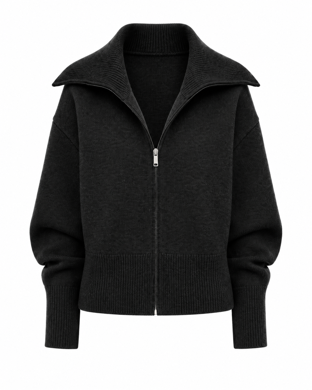 Black — Cozy Knit Jacket, AI colour visualisation