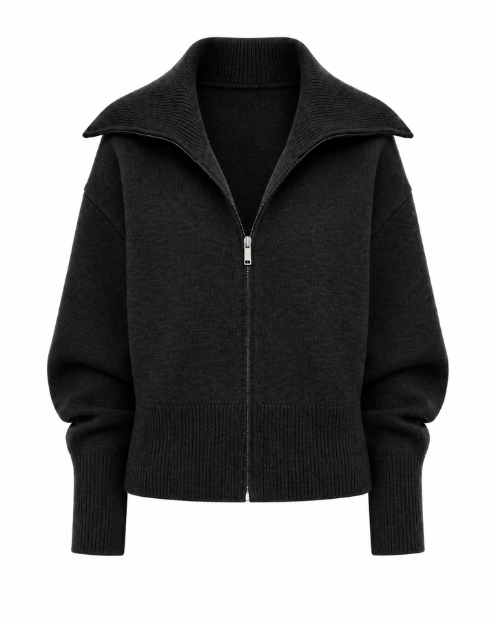 Black — Cozy Knit Jacket, AI colour visualisation