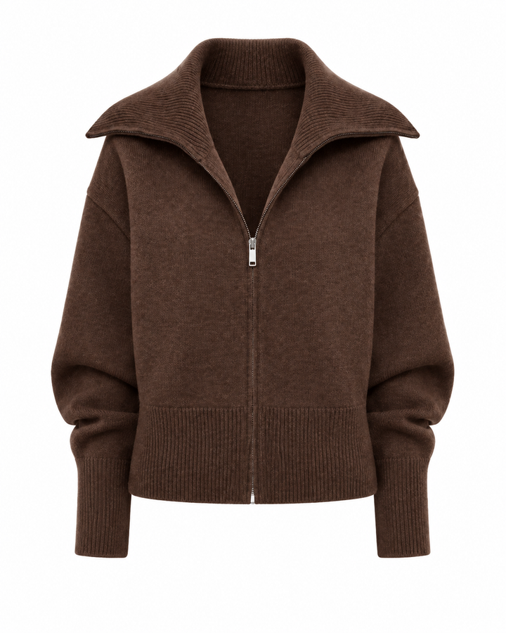 Choco — Cozy Knit Jacket, AI colour visualisation